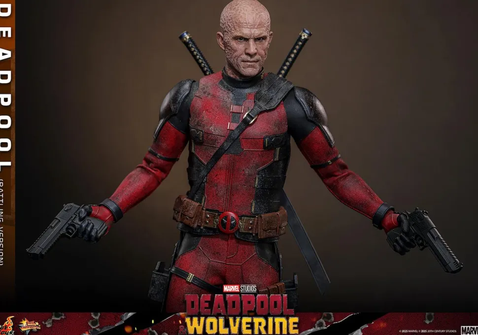 Deadpool & Wolverine (2024) - Deadpool (Battling Version) 1/6th Scale Hot Toys Action Figure