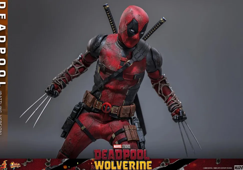 Deadpool & Wolverine (2024) - Deadpool (Battling Version) 1/6th Scale Hot Toys Action Figure