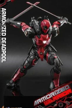 Deadpool - Zombie Deadpool & Armorized Deadpool Armorized Warrior Collection 1/6th Scale Hot Toys Action Figure Bundle (Set of 2)