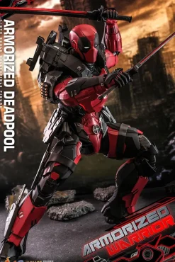 Deadpool - Zombie Deadpool & Armorized Deadpool Armorized Warrior Collection 1/6th Scale Hot Toys Action Figure Bundle (Set of 2)