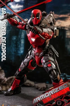Deadpool - Zombie Deadpool & Armorized Deadpool Armorized Warrior Collection 1/6th Scale Hot Toys Action Figure Bundle (Set of 2)
