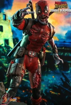 Deadpool - Zombie Deadpool & Armorized Deadpool Armorized Warrior Collection 1/6th Scale Hot Toys Action Figure Bundle (Set of 2)