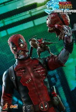 Deadpool - Zombie Deadpool & Armorized Deadpool Armorized Warrior Collection 1/6th Scale Hot Toys Action Figure Bundle (Set of 2)