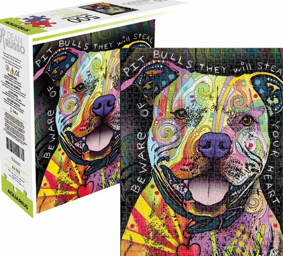 Dean Russo - Pit Bull 500 Piece Jigsaw Puzzle