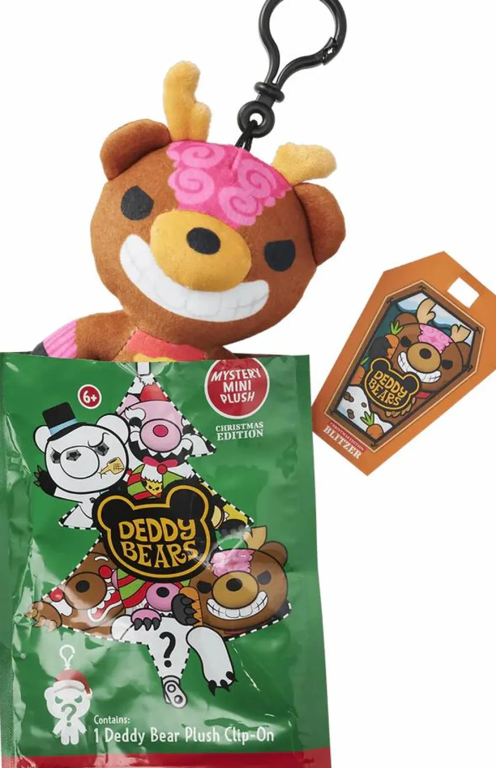Deddy Bears - Christmas Edition Deddy Bears Mystery Mini Blind Bag Plush Clip-On (Display of 20)