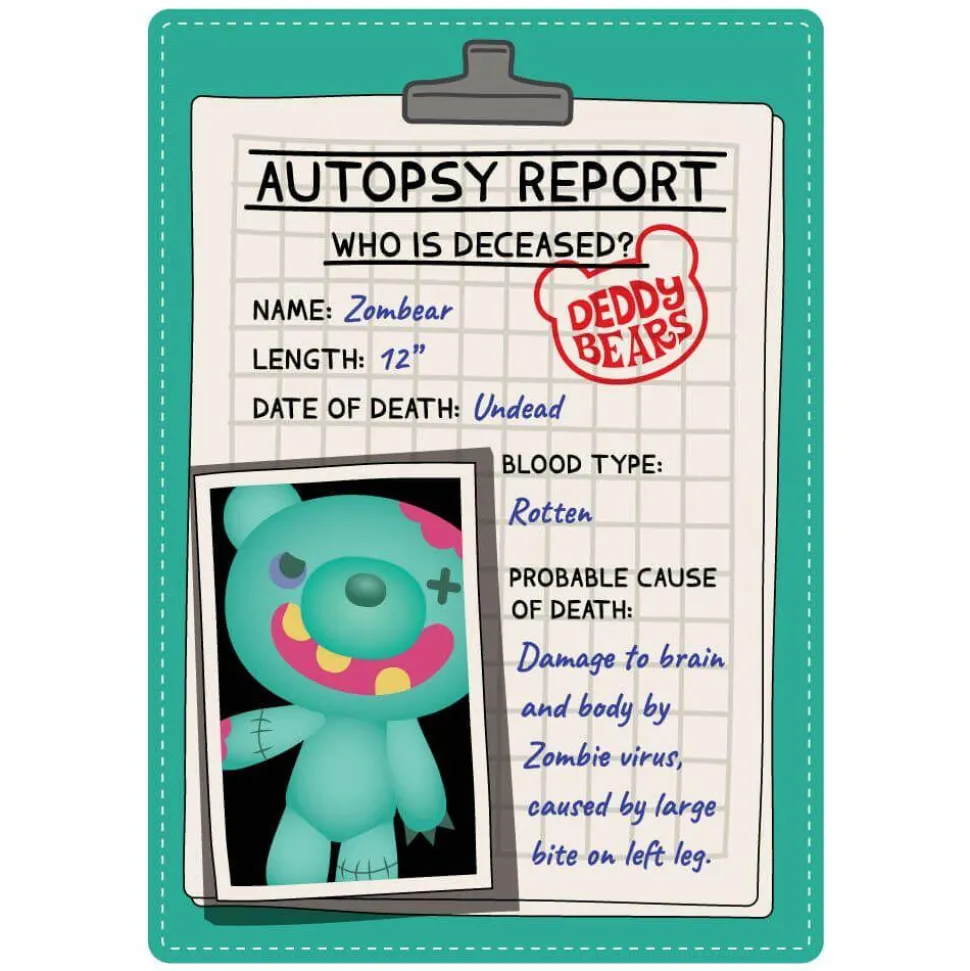 Deddy Bears - Zombear in Body Bag 12" Plush (Series 1)