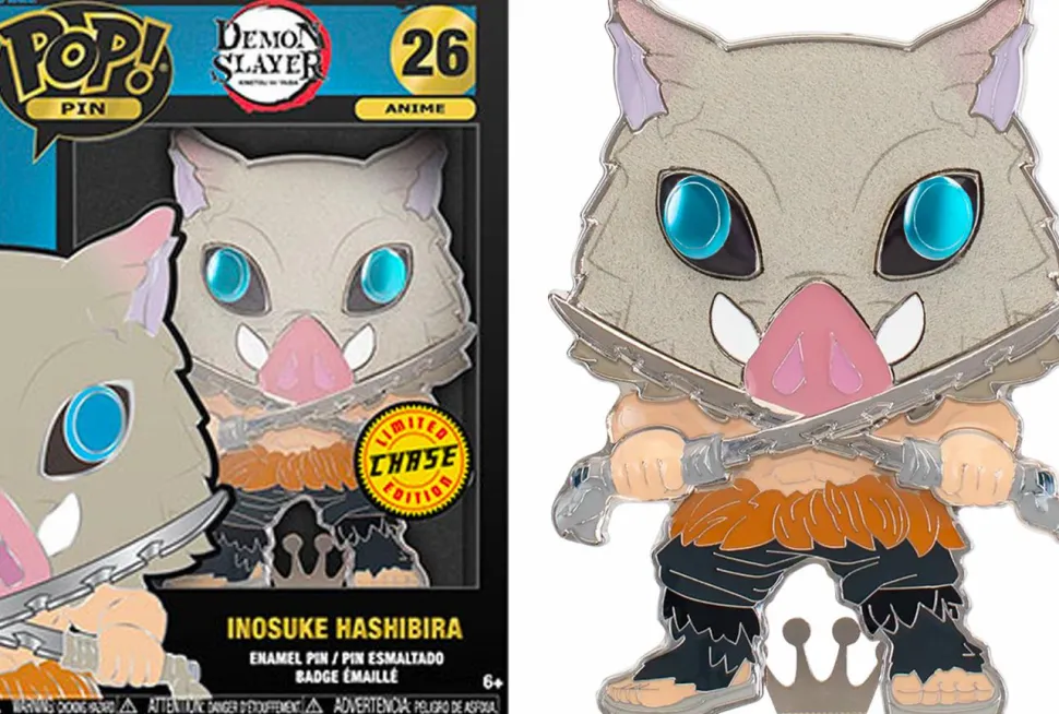 Demon Slayer - Inosuke Hasibira 4” Pop! Enamel Pin