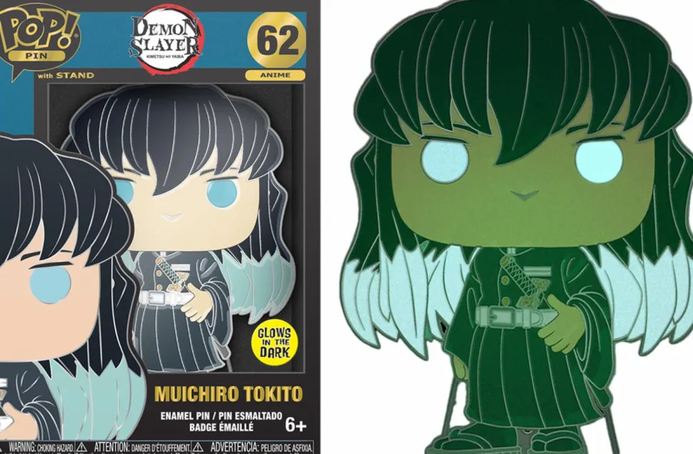 Demon Slayer - Muichiro Tokito Glow-in-the-Dark 4" Pop! Enamel Pin
