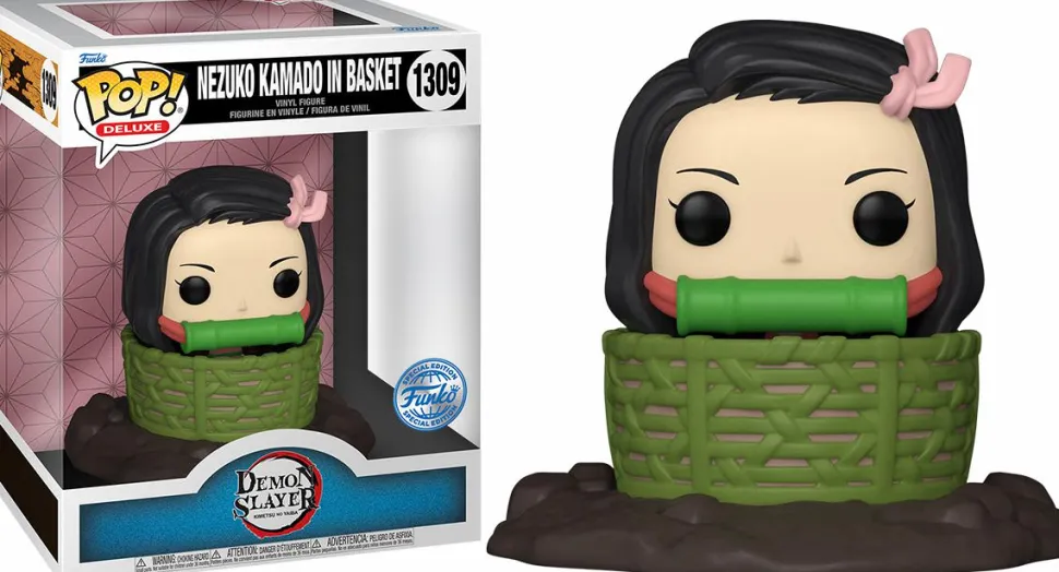 Demon Slayer - Nezuko Kamado in Basket Deluxe Pop! Vinyl Figure
