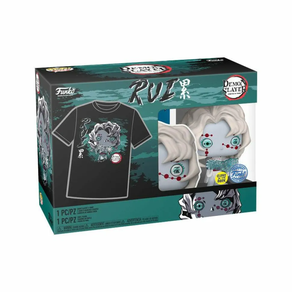 Demon Slayer - Rui Glow-in-the-Dark Pop! Vinyl Figure & T-Shirt Box Set