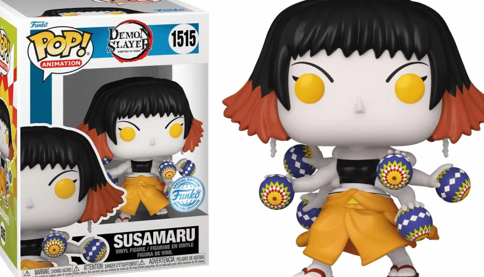 Demon Slayer - Susamaru with Temari Balls Mystery Box (Includes Susamaru & 5 Mystery Pop! Vinyl Figures)