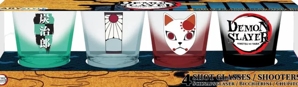 Demon Slayer - Tanjiro Shot Glass 4-Pack