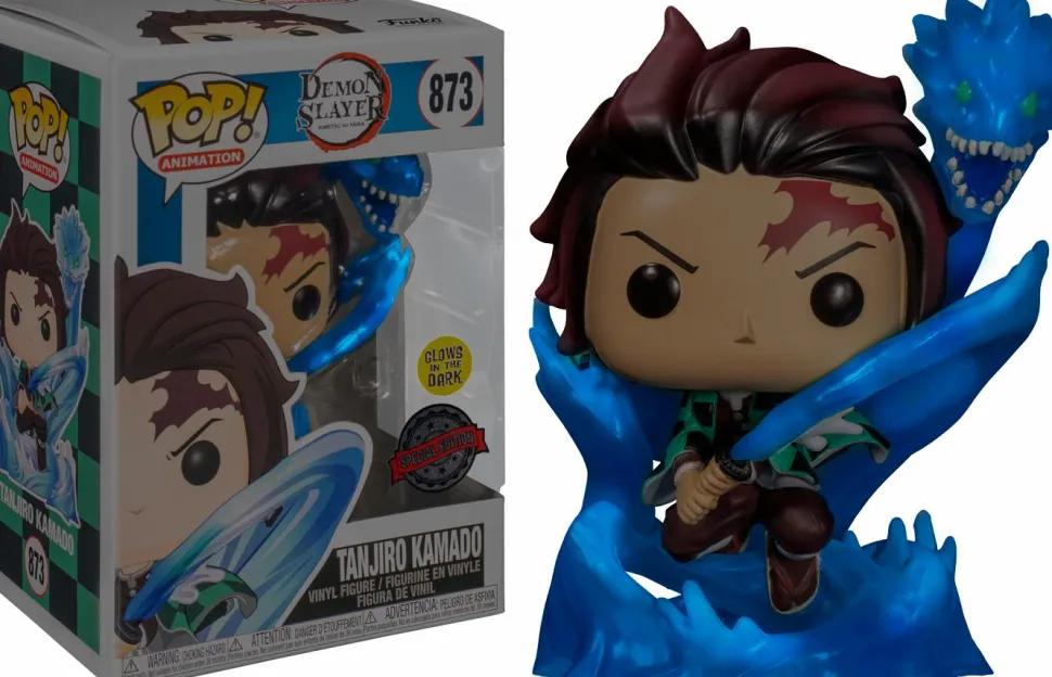 Demon Slayer - Tanjiro with Dragon Translucent Glow in the Dark Pop! Vinyl Figure