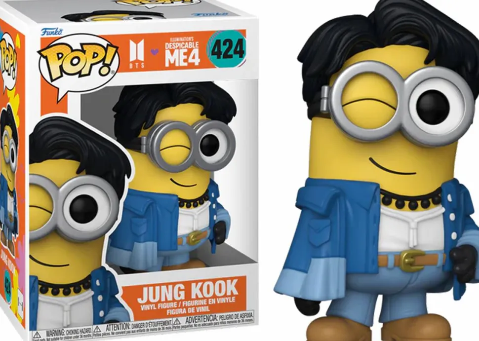 Despicable Me 4 x BTS - Jung Kook Minion Pop! Vinyl Figure