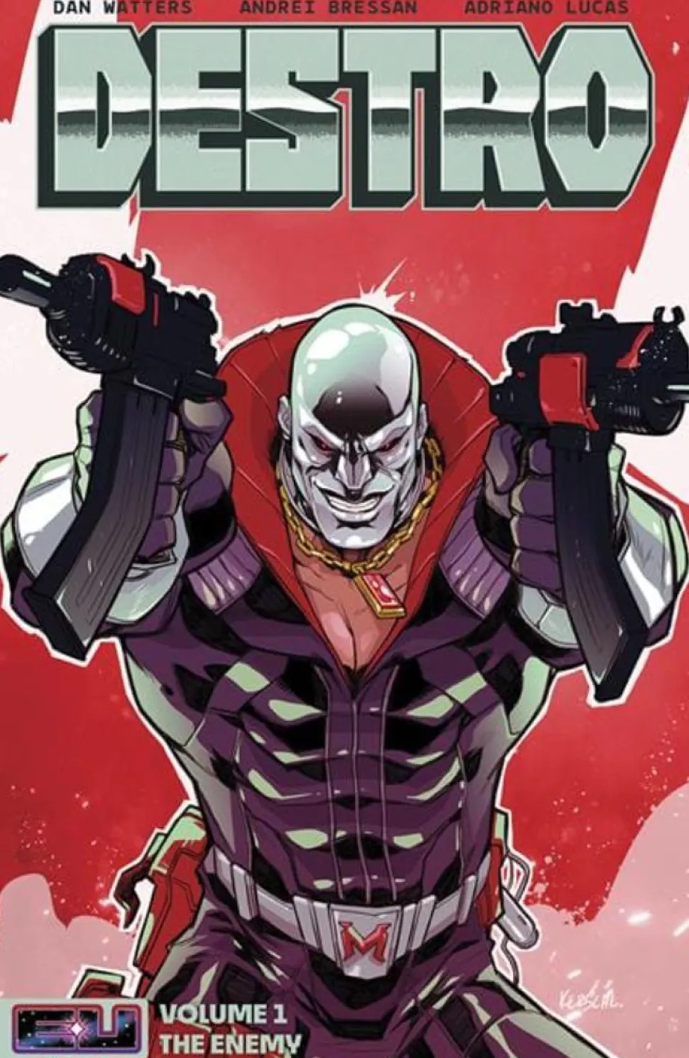 Destro - Volume 01 The Enemy (Energon Universe) Trade Paperback Book (Direct Market DM Variant Cover)