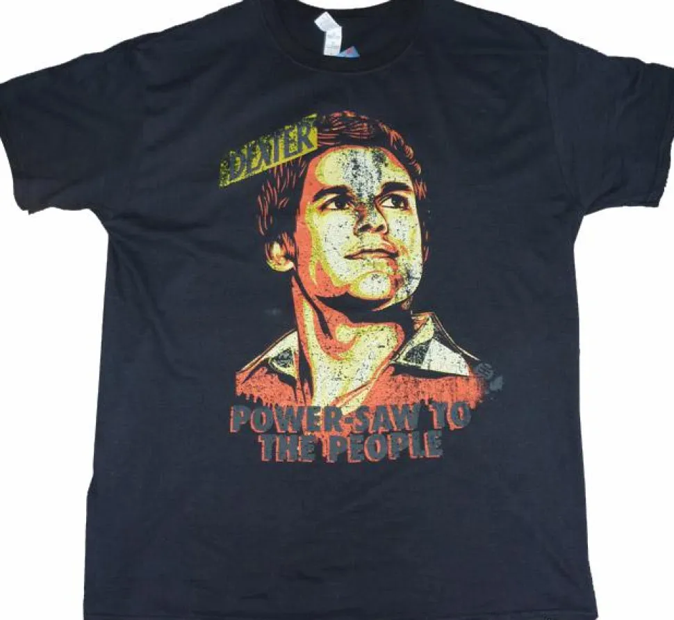 Dexter - Black Power-Saw To The People Male T-Shirt