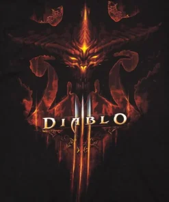 Diablo 3 - Burning Black Male T-Shirt (Regular)