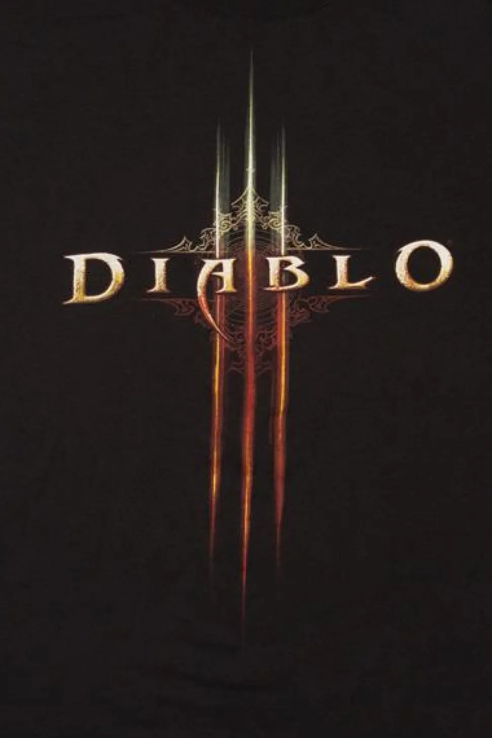 Diablo 3 - Logo Black Male T-Shirt (Regular)