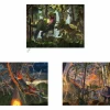 Dinosaurs - Curious, Eruption & Protection Fine Art Print Bundle by Vincent Hie (Set of 3)