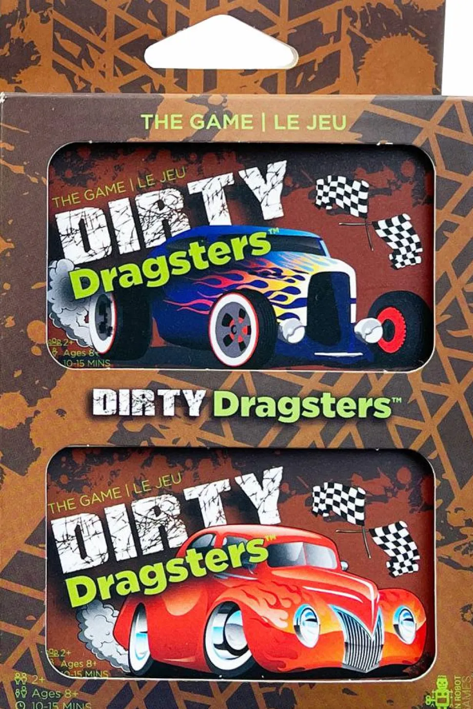 Dirty Dragsters - Card Game Blue & Orange Car Decks