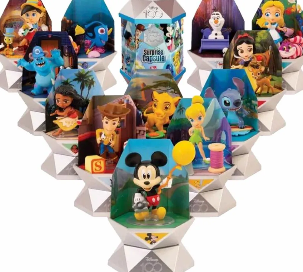 Disney 100 - Series 1 Surprise Capsule Blind Box Vinyl Figure (Display of 12)