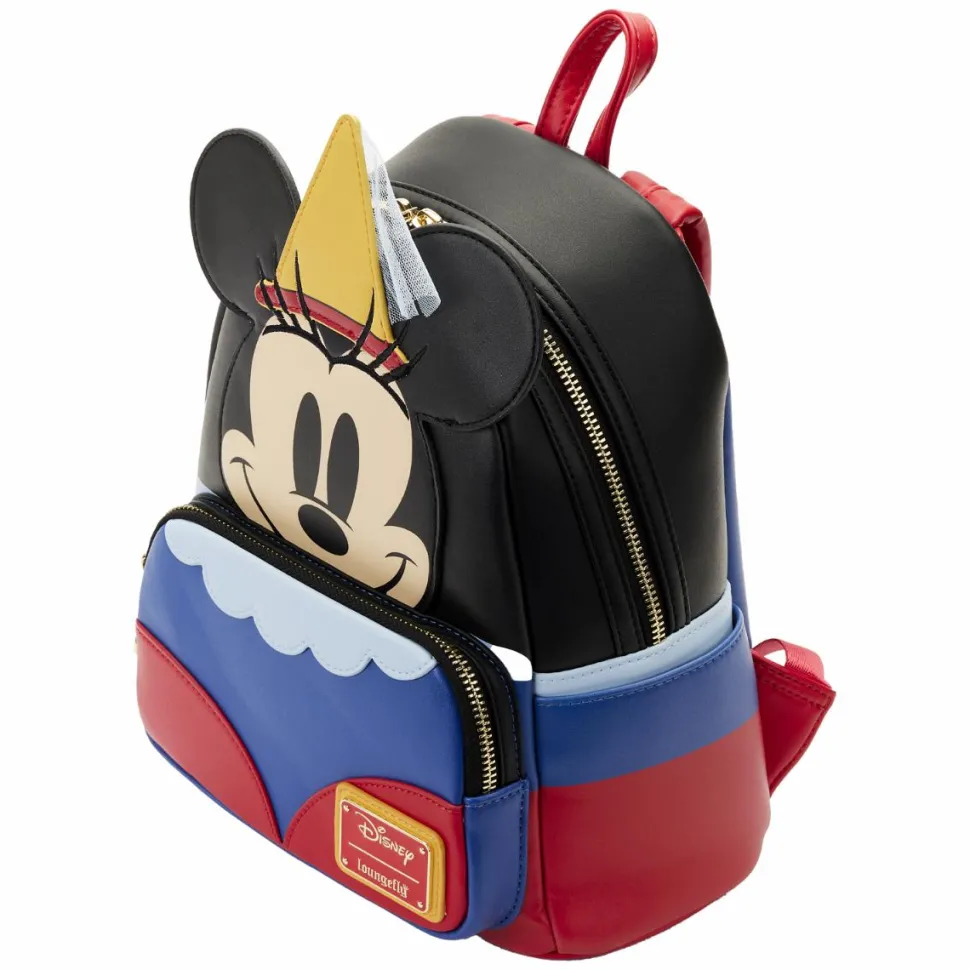 Disney - Brave Little Tailor Minnie Cosplay 10” Faux Leather Mini Backpack
