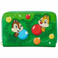 Disney - Chip ’n’ Dale Ornaments 4” Faux Leather Zip-Around Wallet