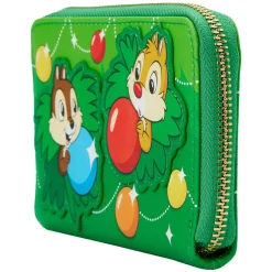 Disney - Chip ’n’ Dale Ornaments 4” Faux Leather Zip-Around Wallet