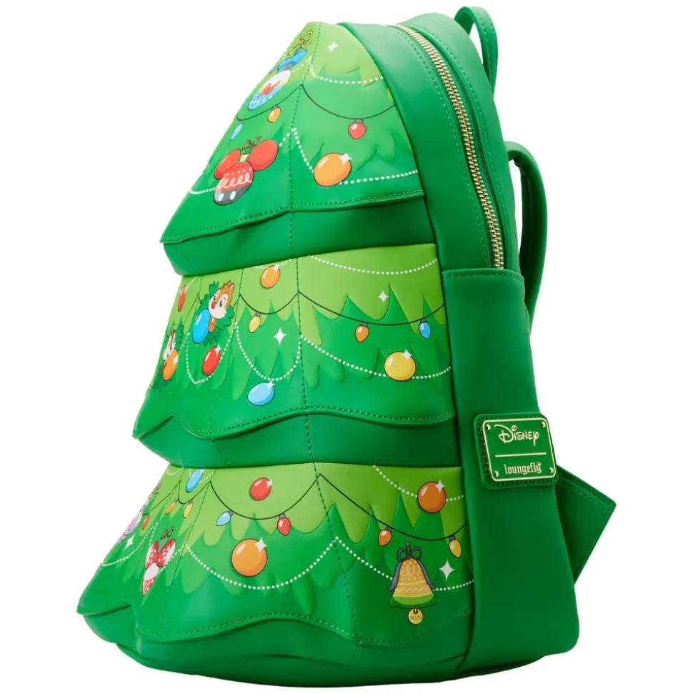 Disney - Chip ’n’ Dale Tree Ornament Figural 13” Faux Leather Mini Backpack
