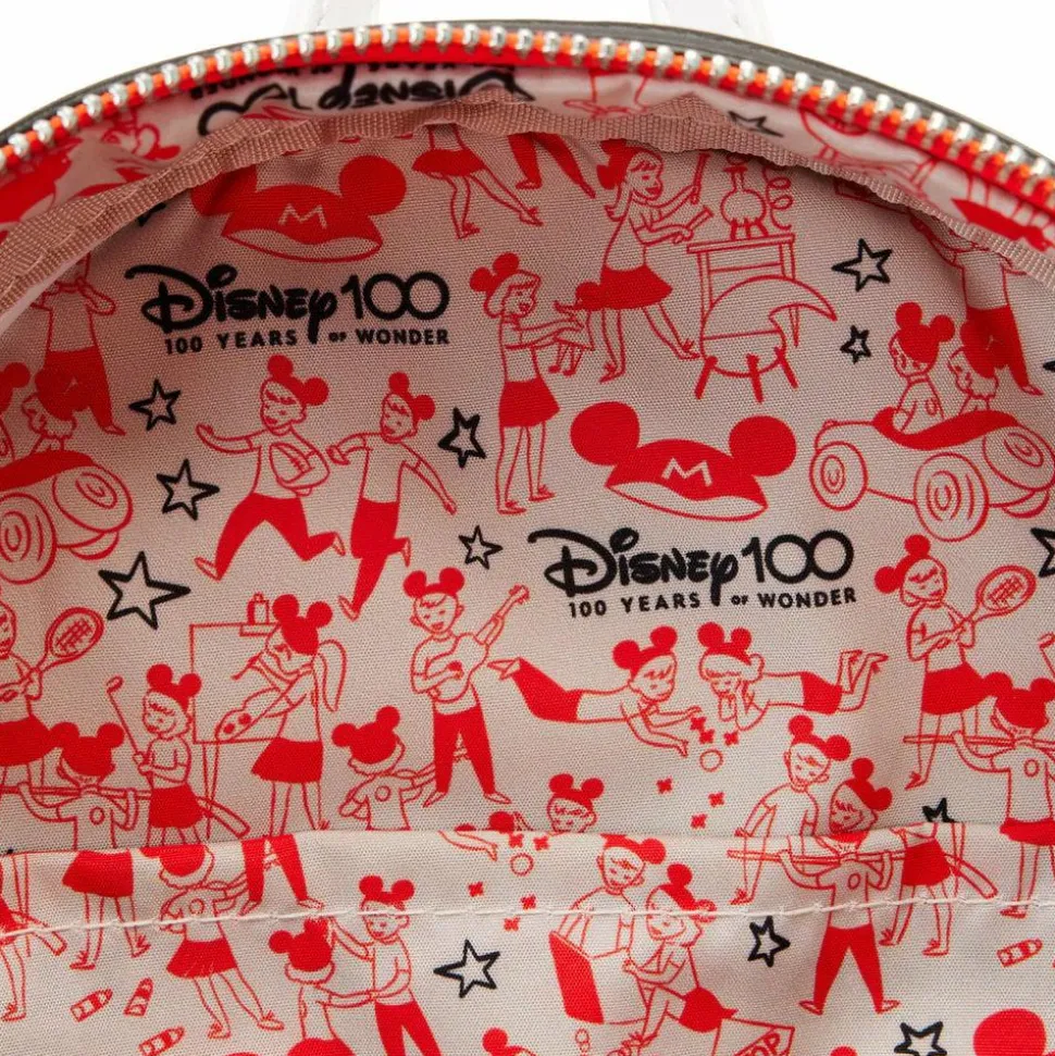 Disney - Disney 100 Mickey Mouse Club 10" Faux Leather Mini Backpack