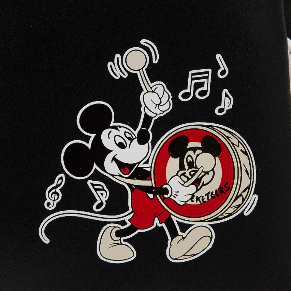 Disney - Disney 100 Mickey Mouse Club 10" Faux Leather Mini Backpack