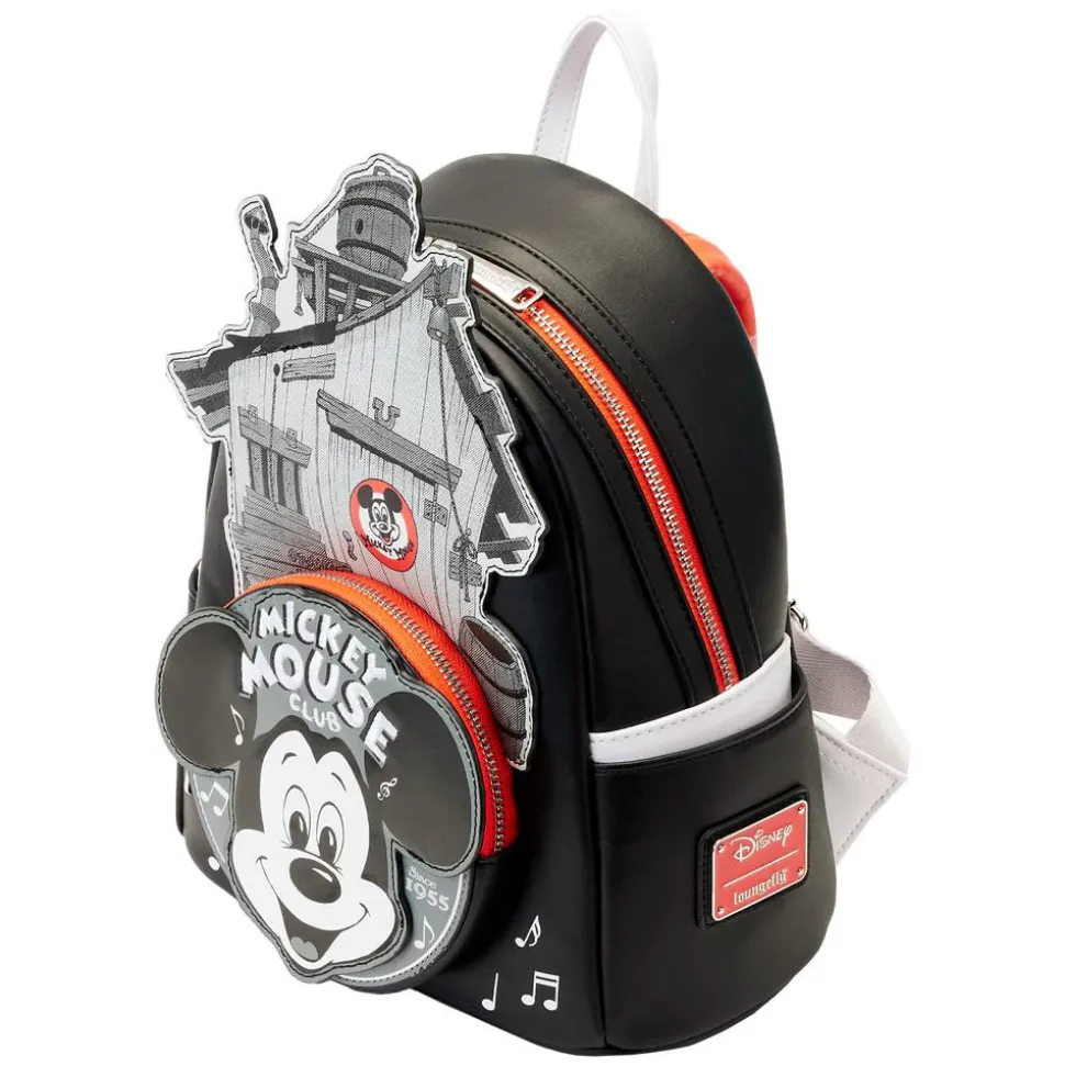 Disney - Disney 100 Mickey Mouse Club 10" Faux Leather Mini Backpack