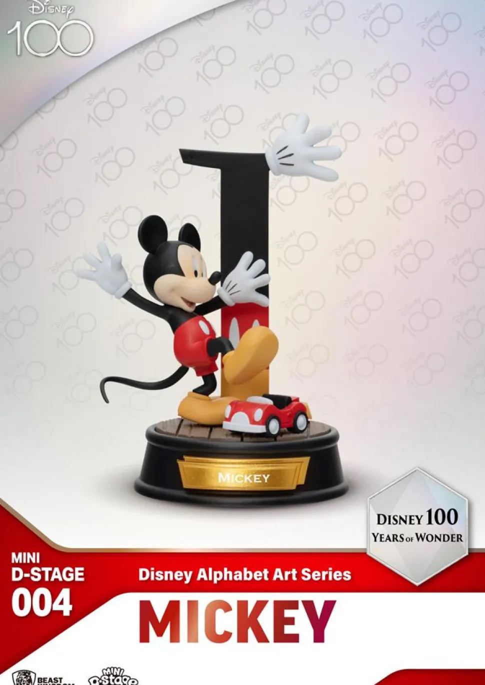 Disney - Disney 100 Years of Wonder: Disney Alphabet Art Series Mini D-Stage 4" Statue (Display of 6)