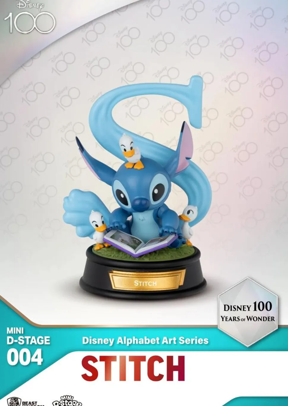 Disney - Disney 100 Years of Wonder: Disney Alphabet Art Series Mini D-Stage 4" Statue (Display of 6)