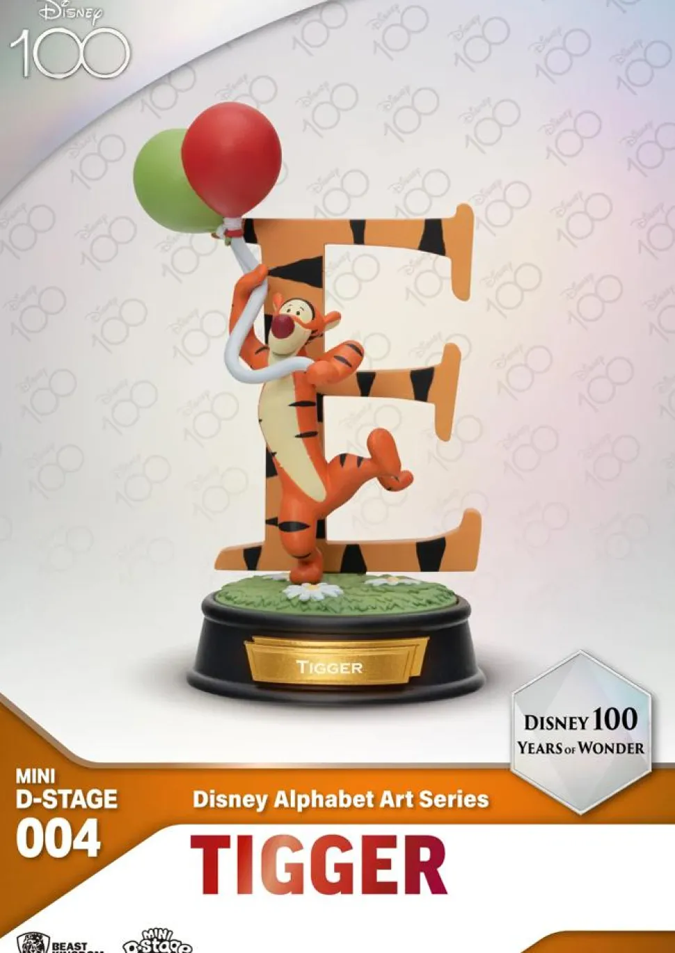 Disney - Disney 100 Years of Wonder: Disney Alphabet Art Series Mini D-Stage 4" Statue (Display of 6)