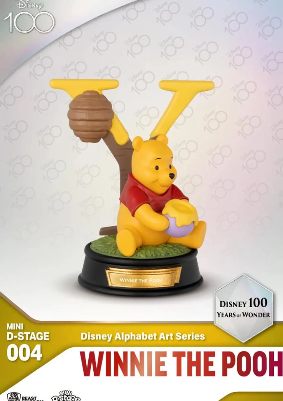 Disney - Disney 100 Years of Wonder: Disney Alphabet Art Series Mini D-Stage 4" Statue (Display of 6)