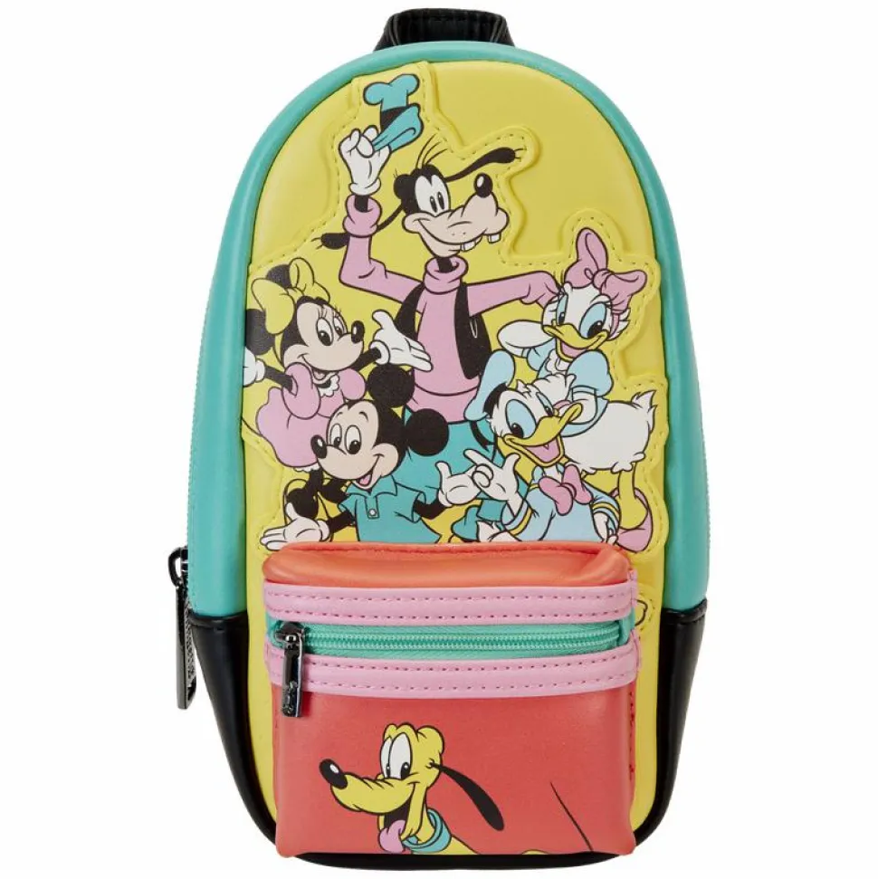 Disney - Disney100 Mickey & Friends 8” Faux Leather Pencil Case