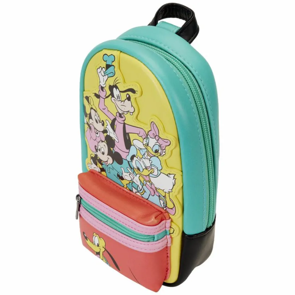 Disney - Disney100 Mickey & Friends 8” Faux Leather Pencil Case