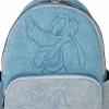 Disney - Dogs & Cats Denim 10" Faux Leather Mini Backpack