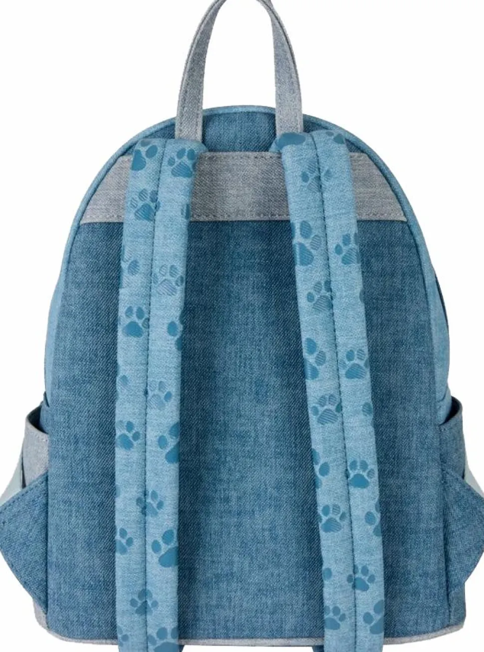 Disney - Dogs & Cats Denim 10" Faux Leather Mini Backpack