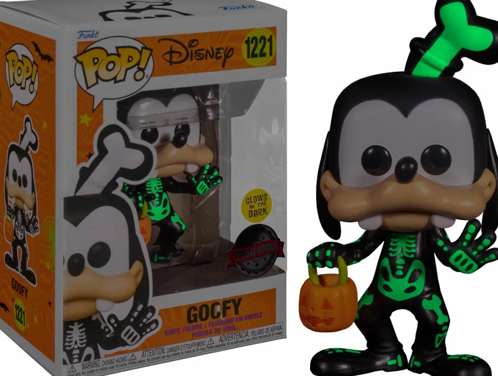 Disney - Goofy as Skeleton Halloween Glow in the Dark Pop! Vinyl Figure