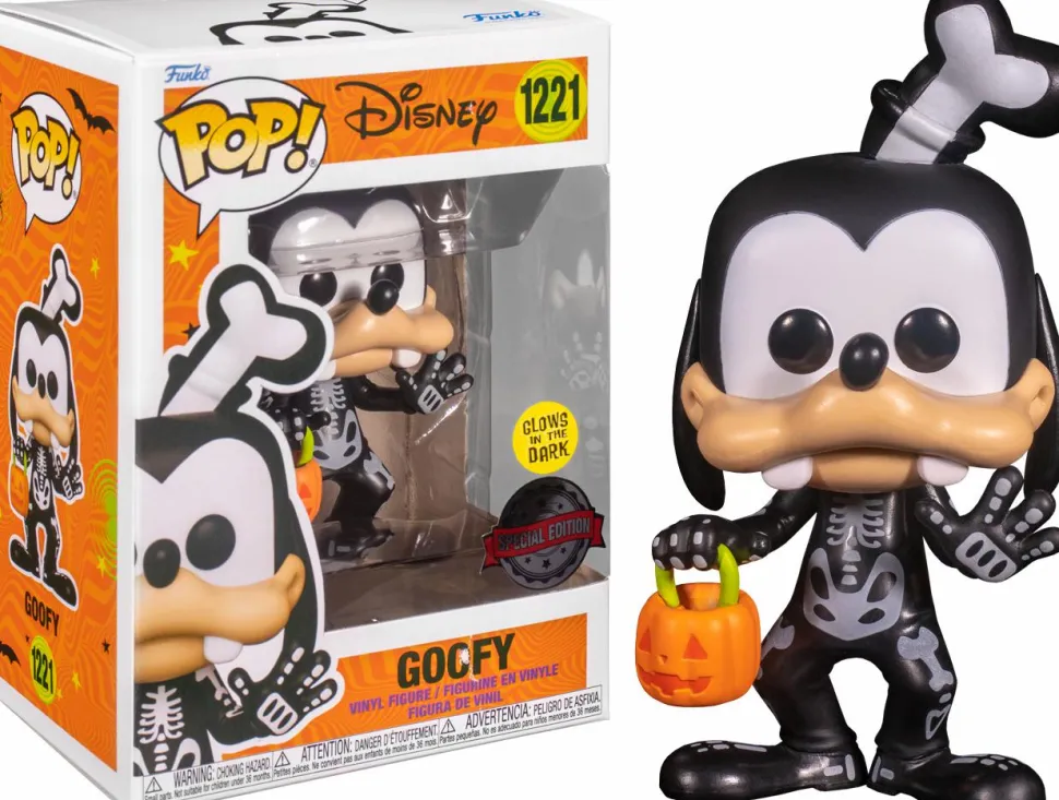 Disney - Goofy as Skeleton Halloween Glow in the Dark Pop! Vinyl Figure