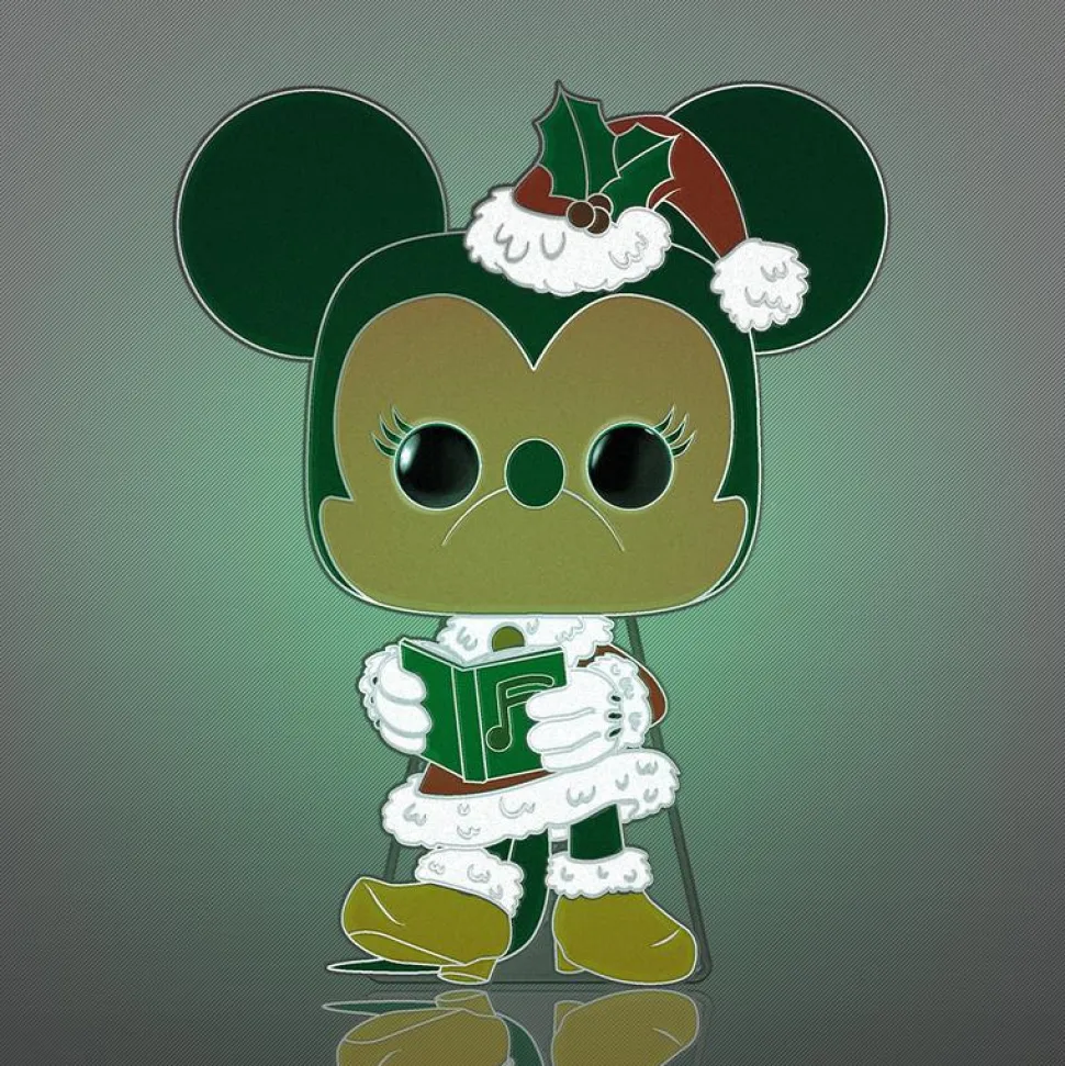 Disney - Holiday Minnie Mouse Glow-in-the-Dark 4" Pop! Enamel Pin