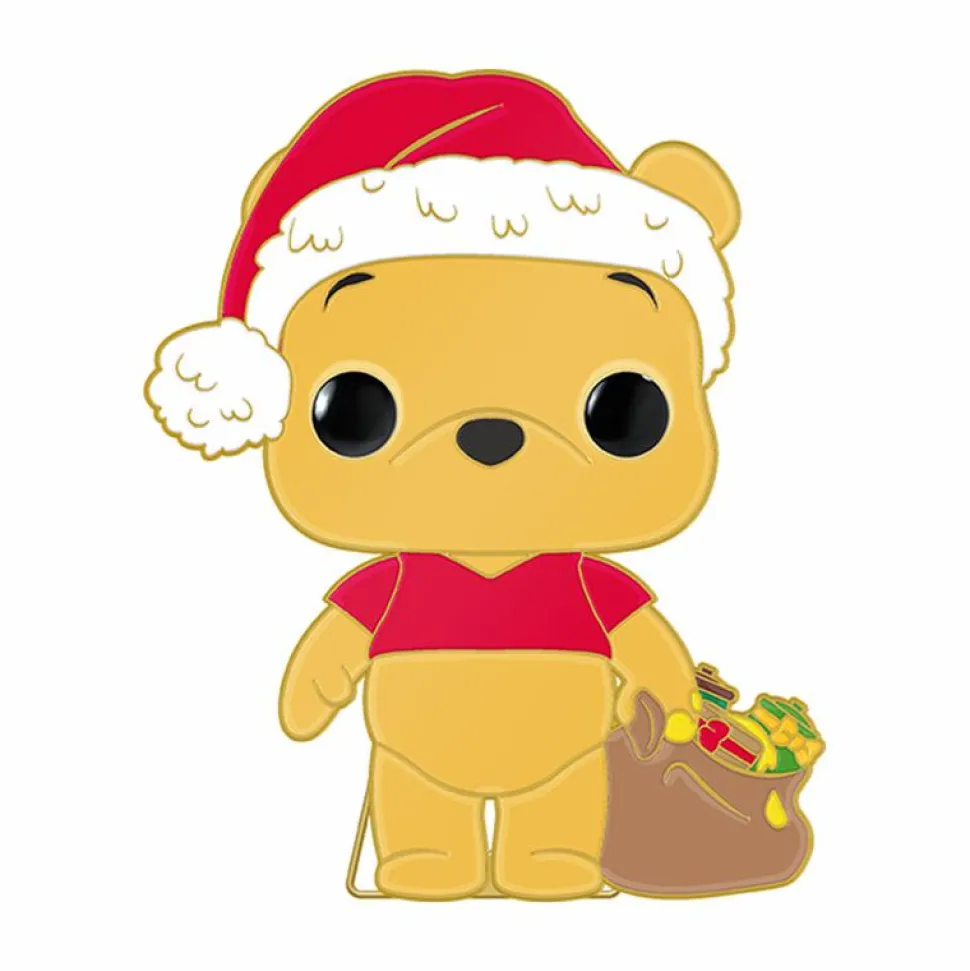 Disney - Holiday Winnie the Pooh Glow-in-the-Dark 4" Pop! Enamel Pin