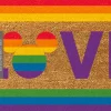 Disney - "Love" Disney Pride Collection Doormat