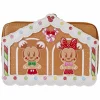 Disney - Mickey & Friends Gingerbread House 4" Faux Leather Zip-Around Wallet