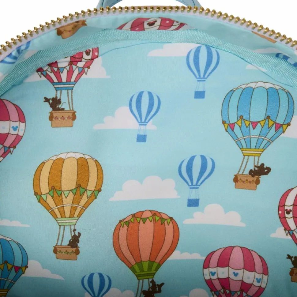 Disney - Mickey & Friends Hot Air Balloon Figural 10" Faux Leather Mini Backpack