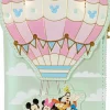 Disney - Mickey & Friends Hot Air Balloon 4" Faux Leather Flap Wallet