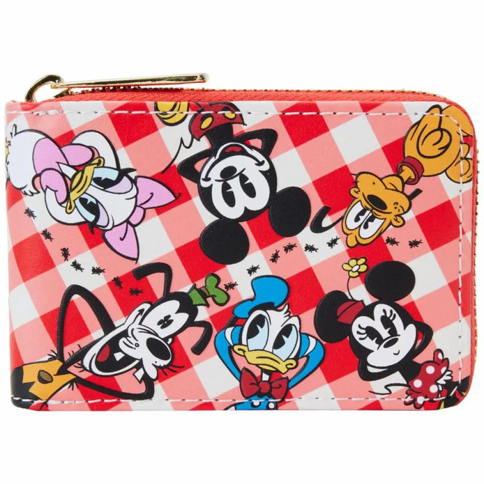 Disney - Mickey & Friends Picnic 4" Faux Leather Accordion Wallet