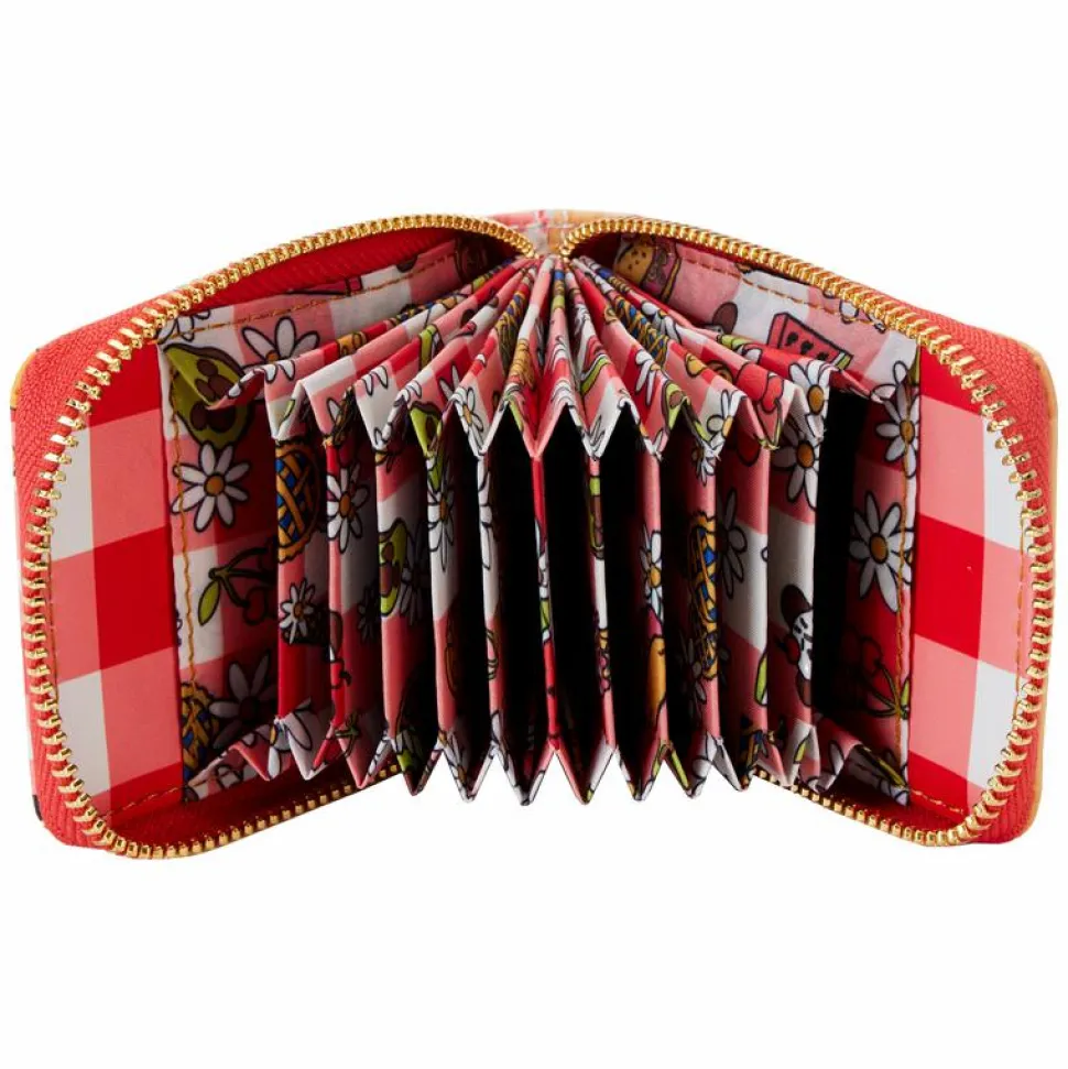 Disney - Mickey & Friends Picnic 4" Faux Leather Accordion Wallet